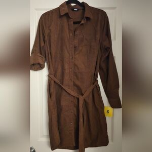 Lands' End Shirt Dress with Belt